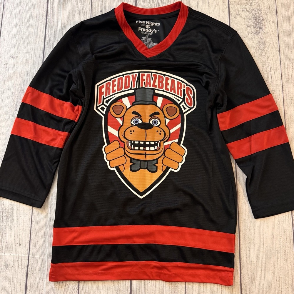 Five Nights at Freddy's Freddy Fazbear 87 Jersey Youth XL Shirt FNAF Rare HTF